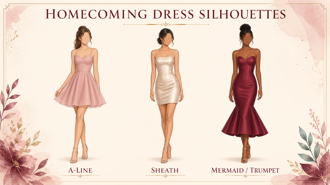 Homecoming Dress Silhouettes: A-Line vs. Sheath vs. Mermaid