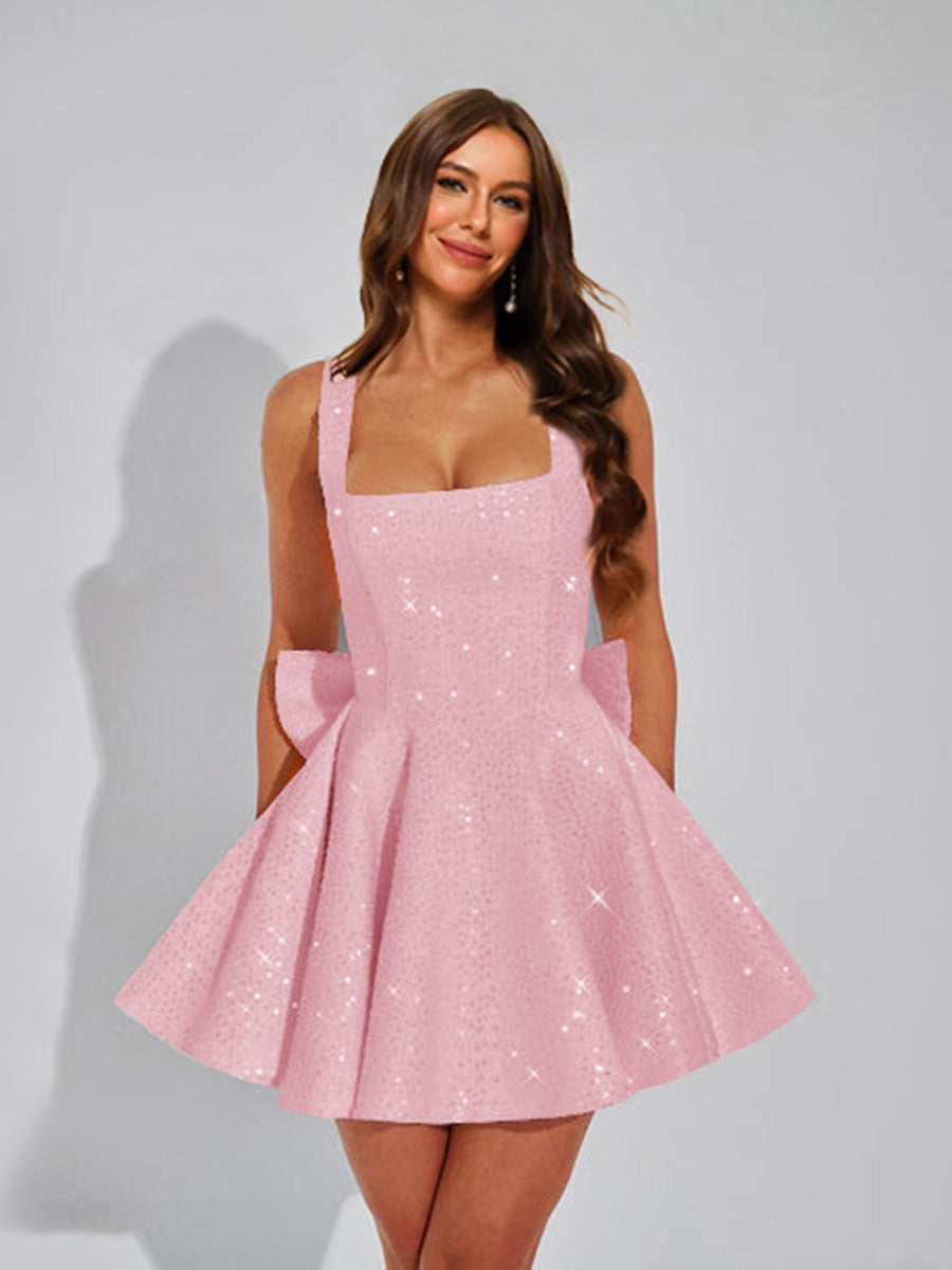 Cassiane dusty rose front view homecoming dress