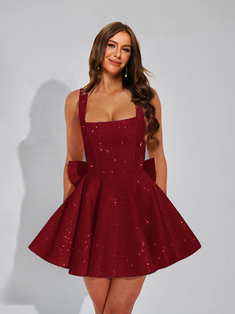 Cassiane burgundy alternate front view 3 homecoming dress