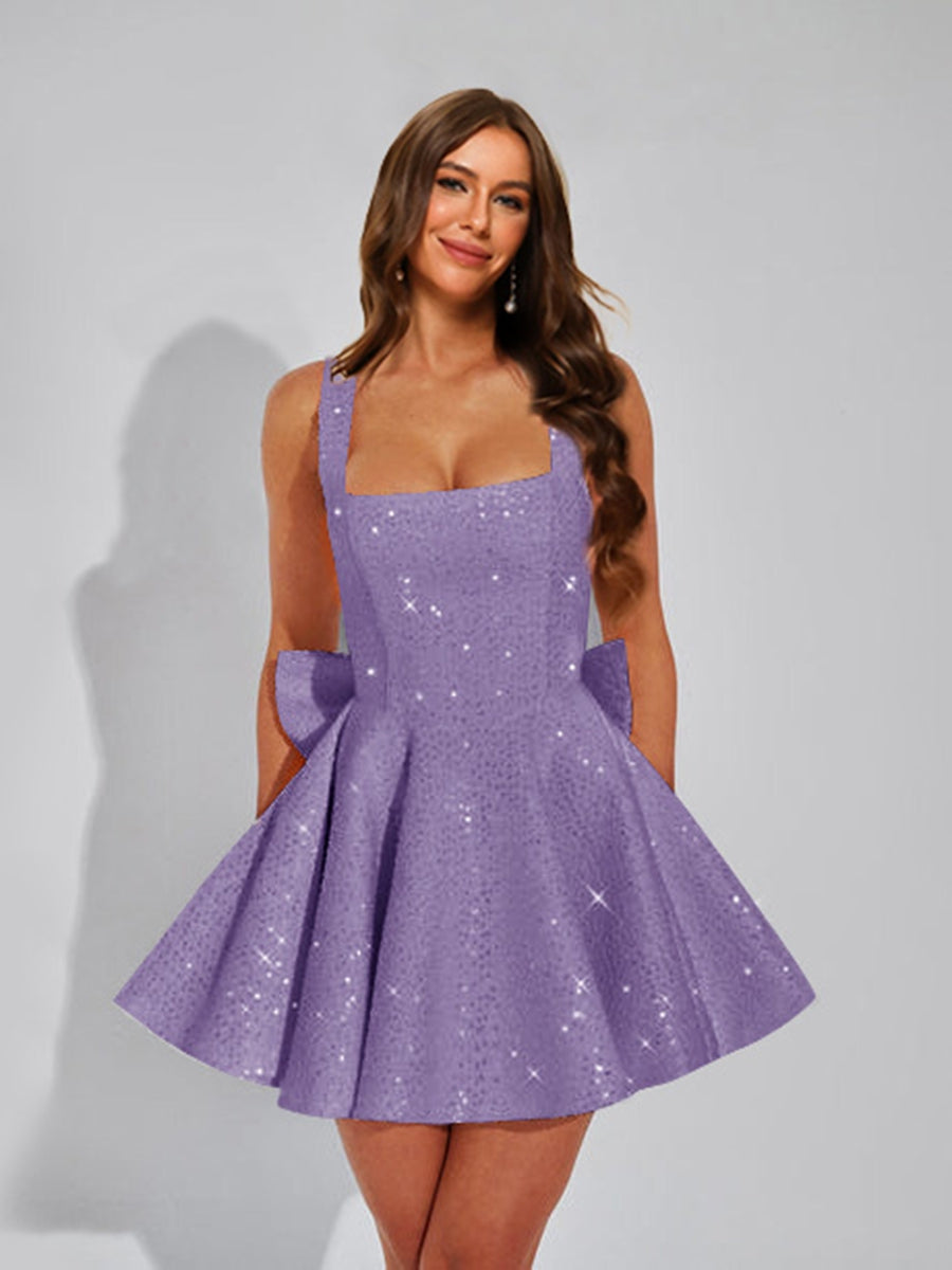 Cassiane wisteria front view homecoming dress