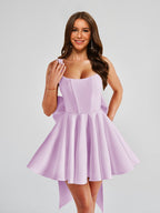 Elowyn lilac front view homecoming dress