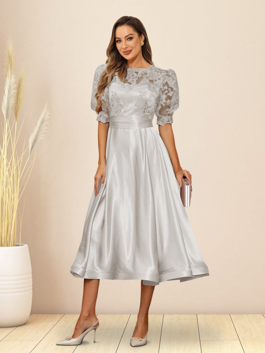 Paloma Wren Ivory back view wedding guest dress