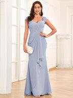 Alessandra Rue Lavender front view mother of the bride dress