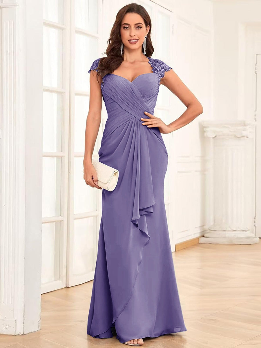 Alessandra Rue Lilac front view mother of the bride dress