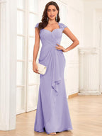Alessandra Rue Lilac back view mother of the bride dress