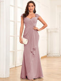 Alessandra Rue Mauve front view mother of the bride dress