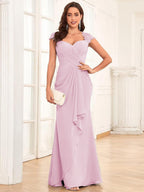Alessandra Rue Rose Pink front view mother of the bride dress