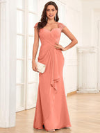 Alessandra Rue Coral back view mother of the bride dress