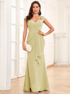 Alessandra Rue Yellow front view mother of the bride dress