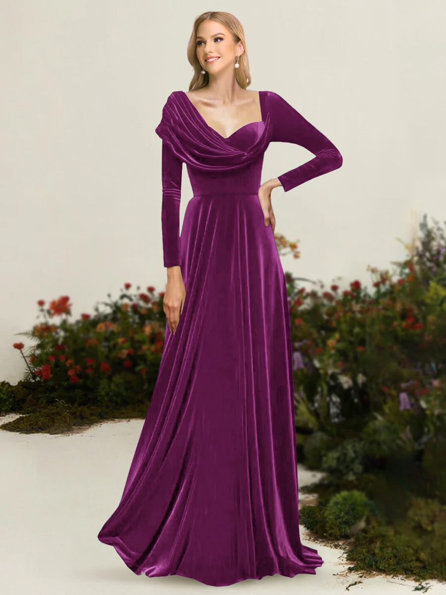 Xandra Elise Orchid front view mother of the bride dress