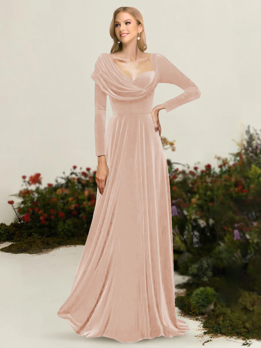 Xandra Elise Pearl Pink front view mother of the bride dress