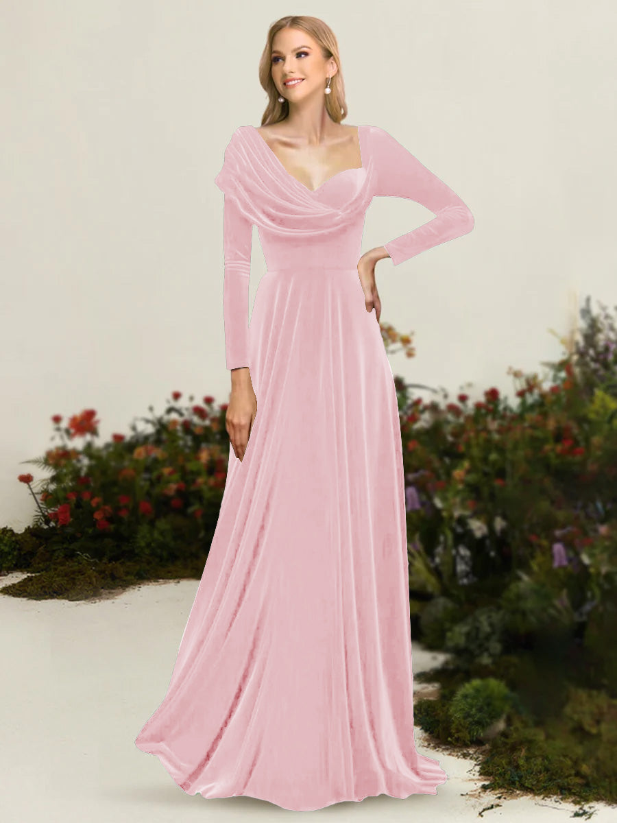 Xandra Elise Rose Pink front view mother of the bride dress