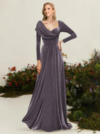 Xandra Elise Wisteria front view mother of the bride dress