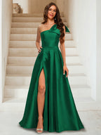 Xiomara emerald front view prom dress