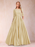 Xena Mae Champagne back view mother of the bride dress