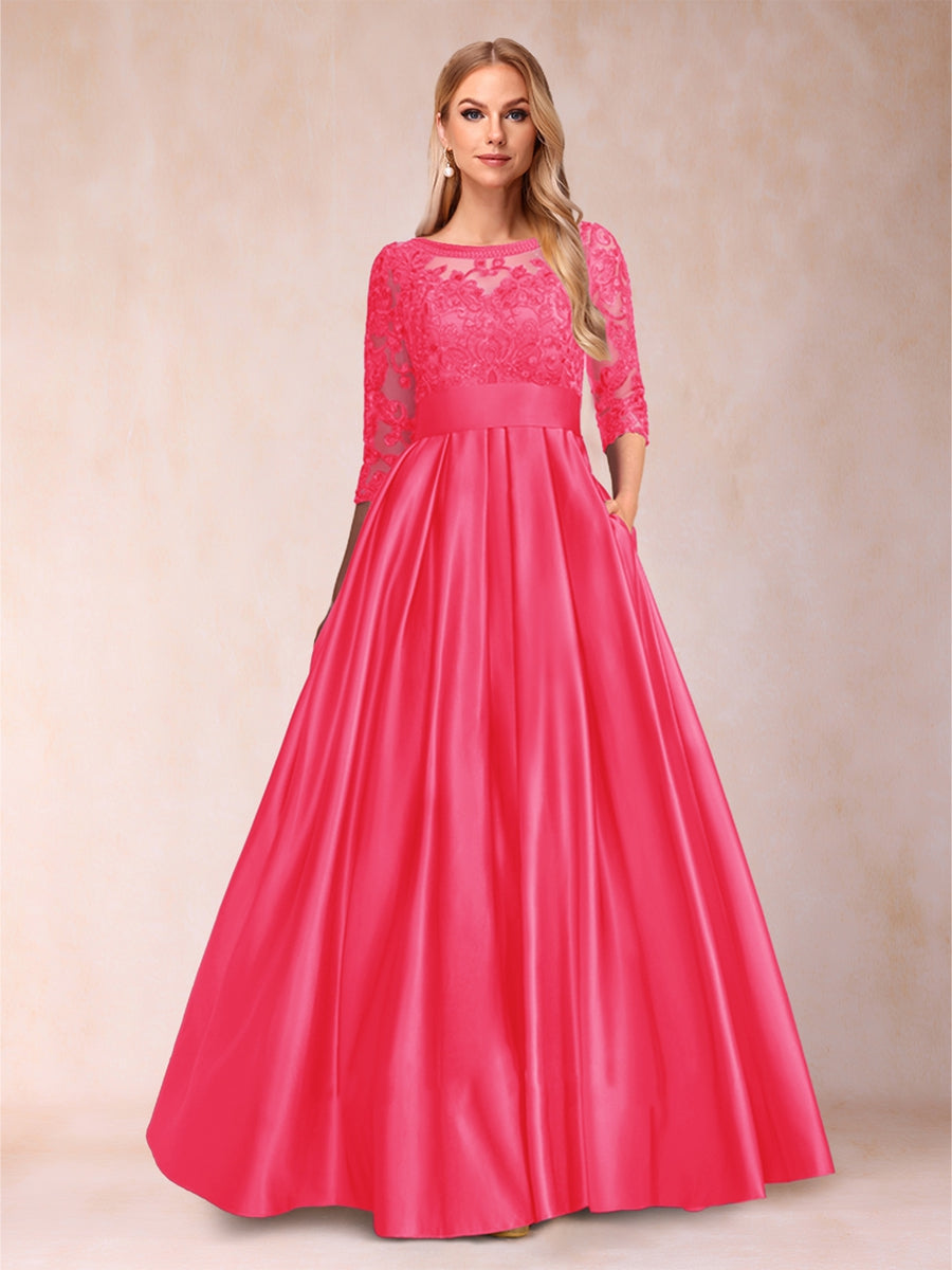 Xena Mae Fuchsia back view mother of the bride dress