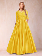 Xena Mae Gold front view mother of the bride dress