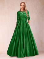 Xena Mae Forest Green front view mother of the bride dress