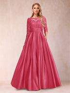 Xena Mae Hot Pink front view mother of the bride dress