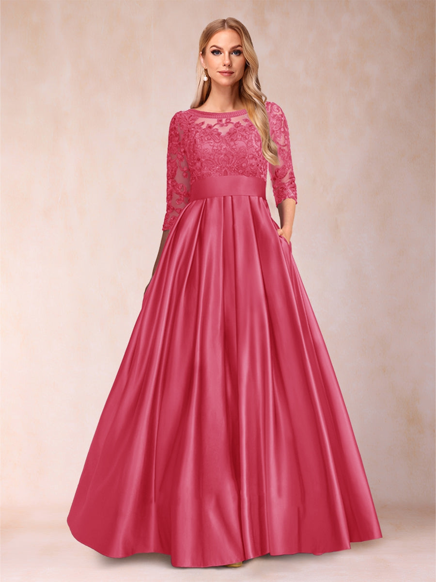 Xena Mae Hot Pink front view mother of the bride dress