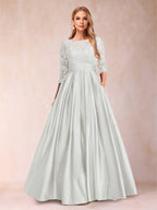 Xena Mae Ivory front view mother of the bride dress