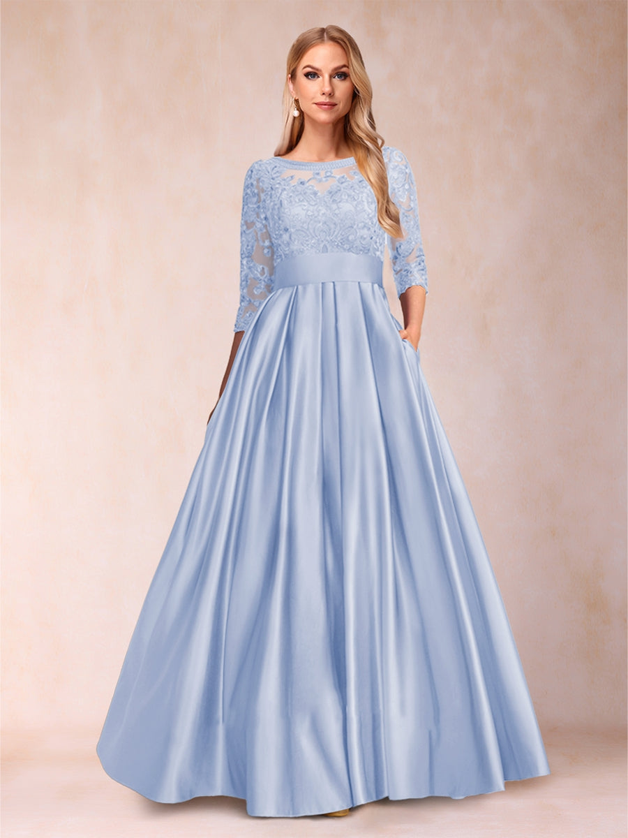 Xena Mae Lavender front view mother of the bride dress