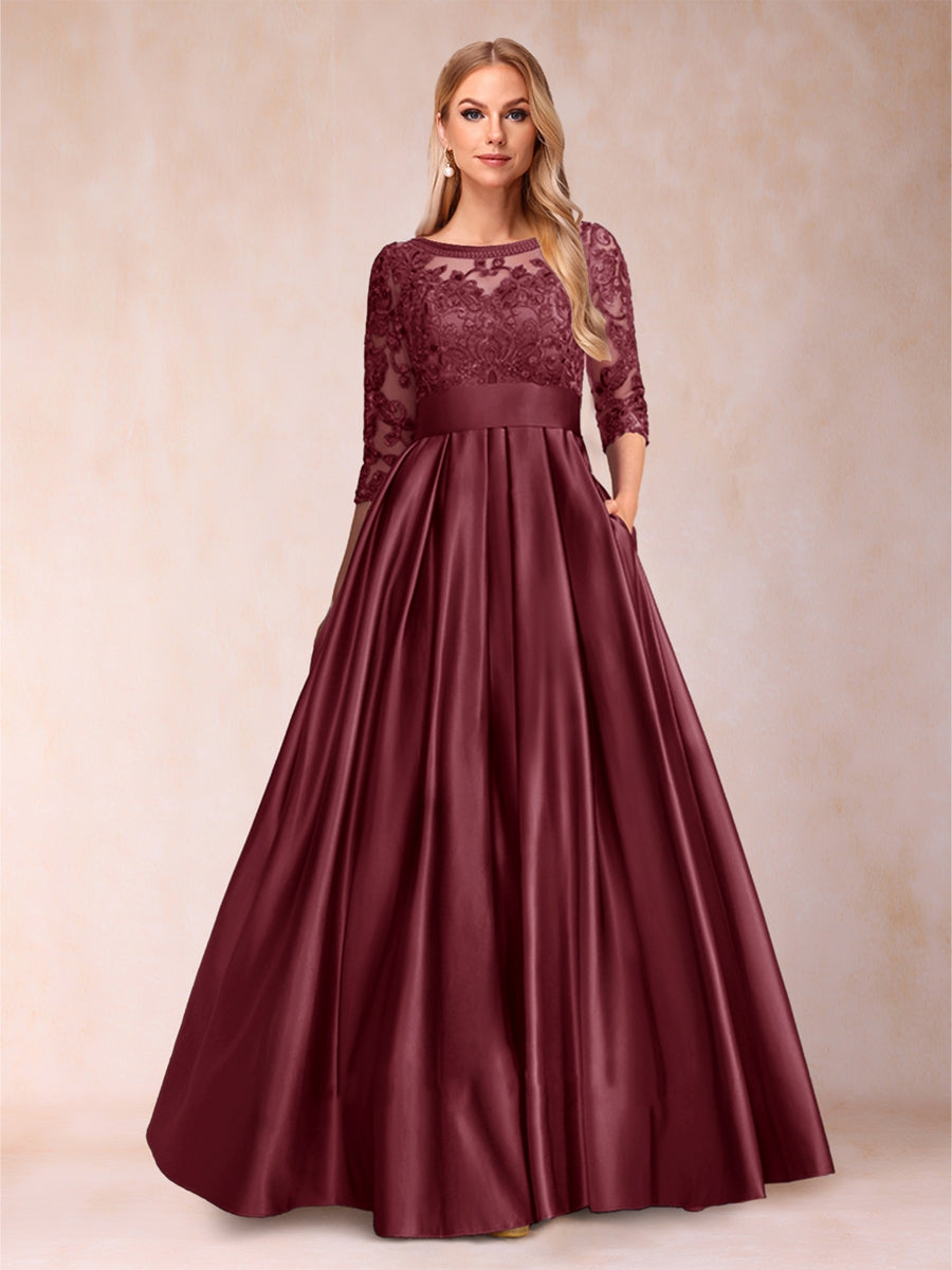 Xena Mae Burgundy back view mother of the bride dress