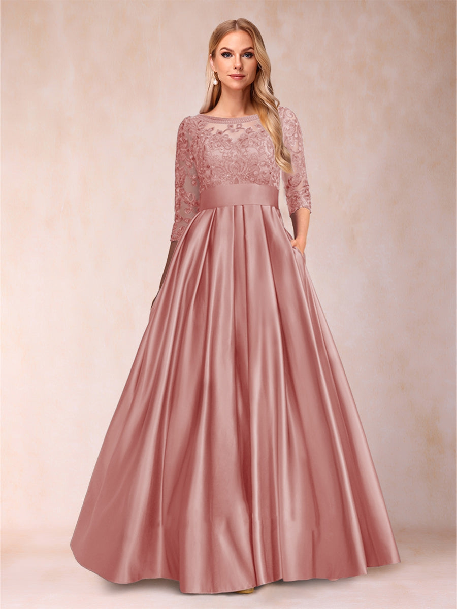 Xena Mae Mauve front view mother of the bride dress