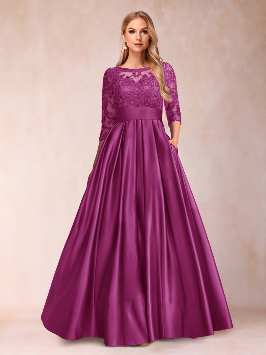 Xena Mae Orchid front view mother of the bride dress