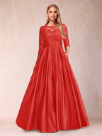 Xena Mae Red front view mother of the bride dress