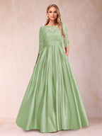 Xena Mae Sage Green back view mother of the bride dress