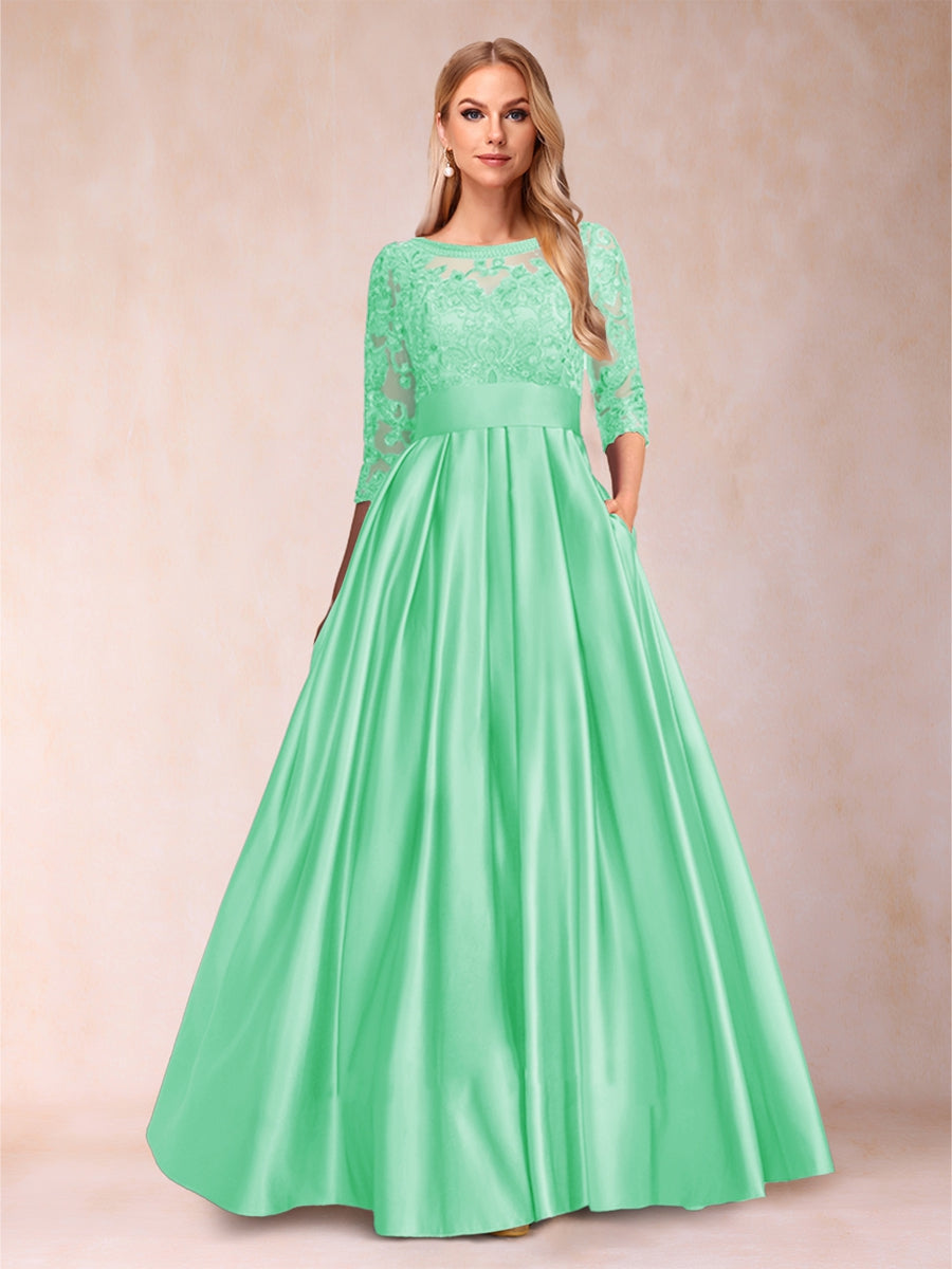 Xena Mae Pool Blue back view mother of the bride dress
