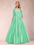 Xena Mae Pool Blue back view mother of the bride dress