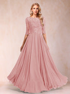 Freya Claire Dusty Rose back view mother of the bride dress