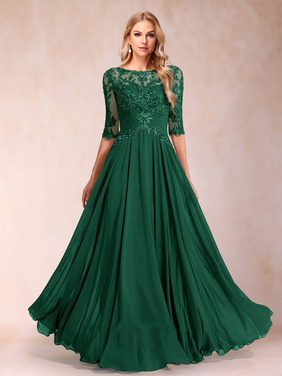 Freya Claire Emerald front view mother of the bride dress