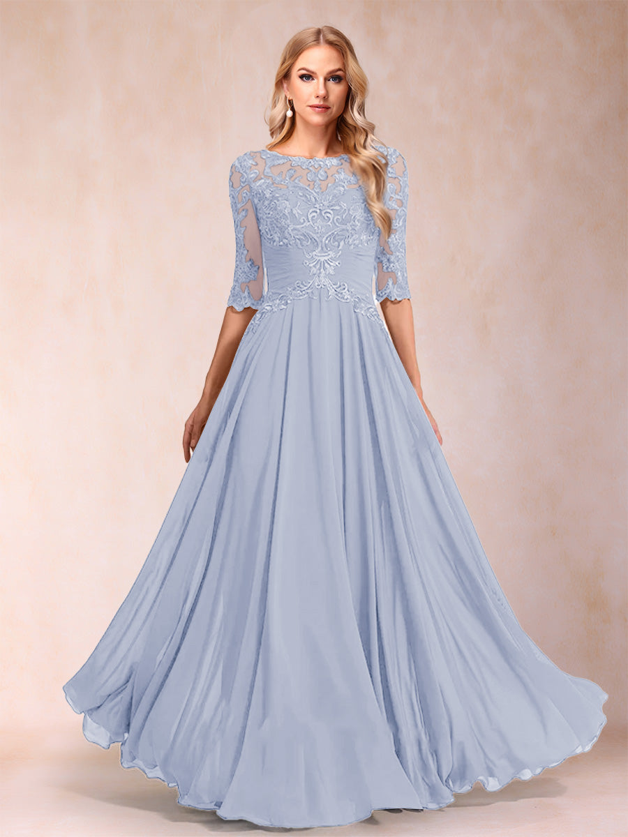 Freya Claire Lavender front view mother of the bride dress