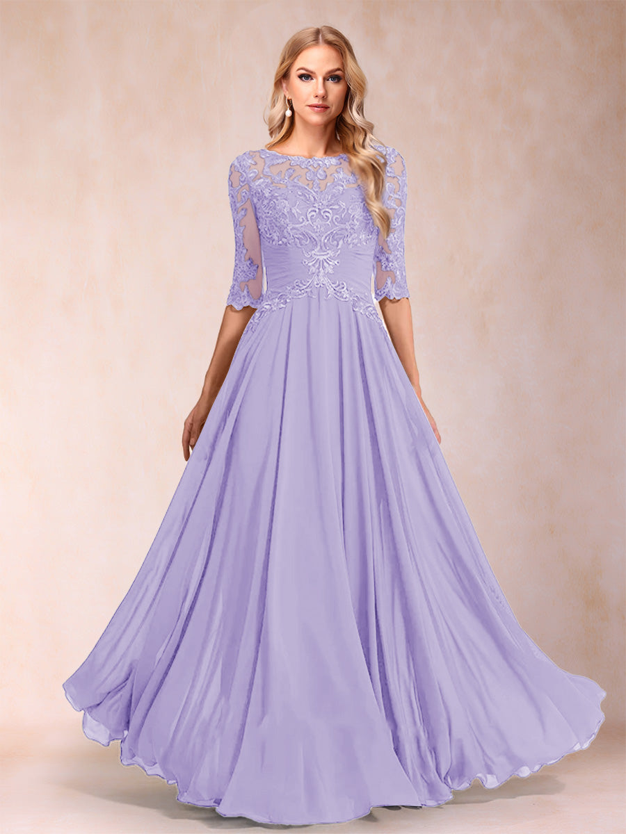 Freya Claire Lilac back view mother of the bride dress