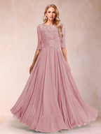 Freya Claire Mauve front view mother of the bride dress