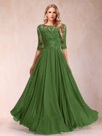 Freya Claire Olive Green front view mother of the bride dress