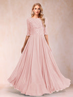 Freya Claire Pearl Pink back view mother of the bride dress