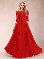 Freya Claire Red front view mother of the bride dress