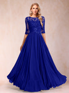 Freya Claire Royal Blue side view mother of the bride dress