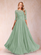 Freya Claire Sage Green back view mother of the bride dress