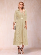 Delphine Champagne back view wedding guest dress