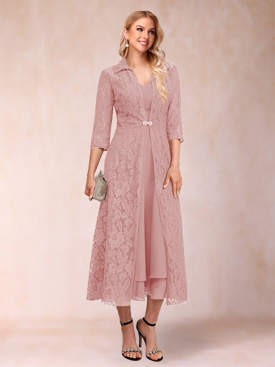 Delphine Dusty Rose back view wedding guest dress