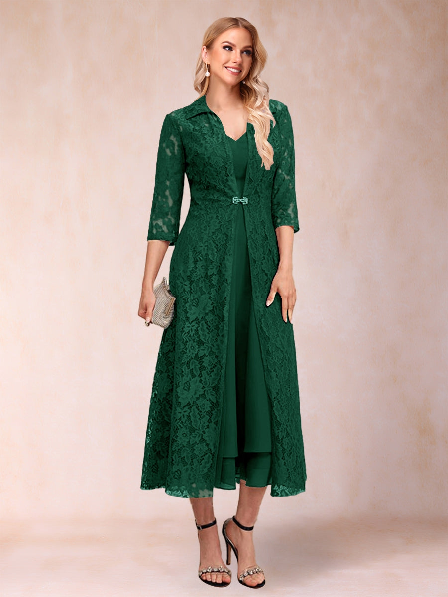 Jacquetta Dove Emerald front view mother of the bride dress