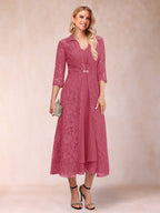 Jacquetta Dove Fuchsia front view mother of the bride dress