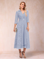 Delphine Lavender front view wedding guest dress