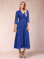 Jacquetta Dove Royal Blue back view mother of the bride dress
