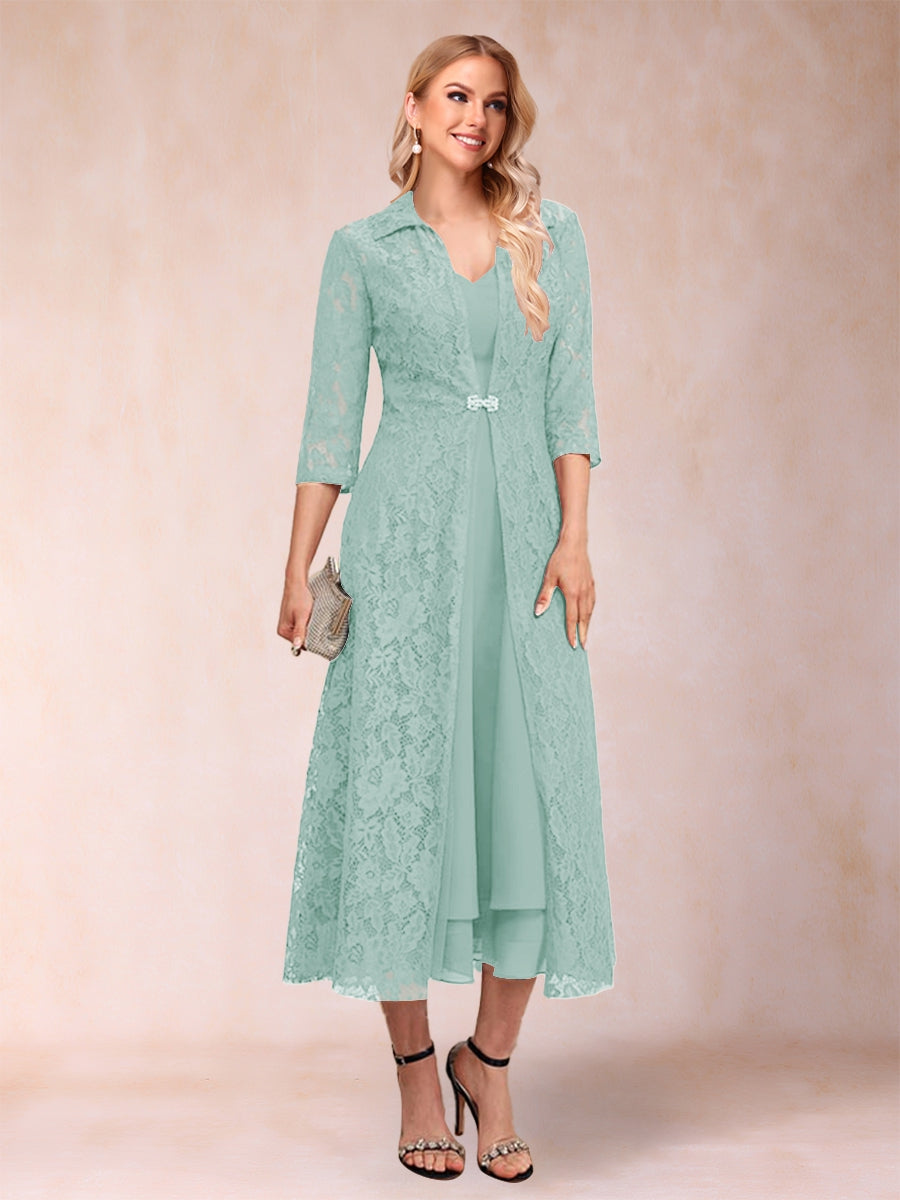 Delphine Pool Blue front view wedding guest dress
